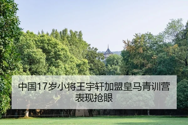 中国17岁小将王宇轩加盟皇马青训营表现抢眼